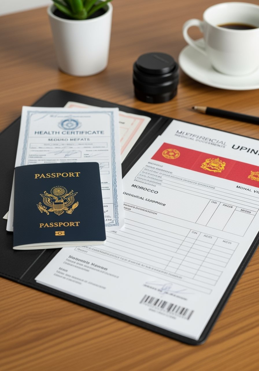 Documents visa médical Maroc