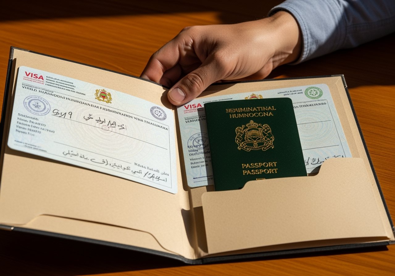 Documents visa humanitaire Maroc