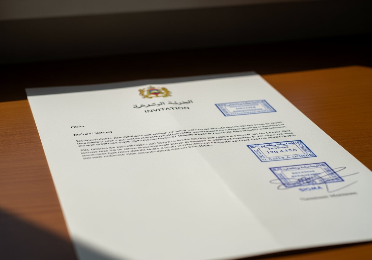 Légalisation lettre invitation Maroc