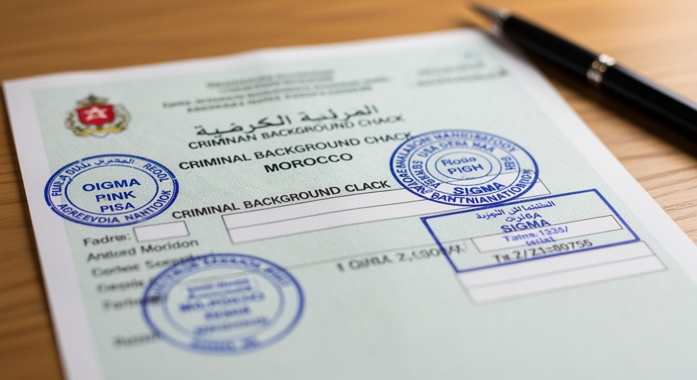 Extrait de Casier Judiciaire pour Visa Maroc
